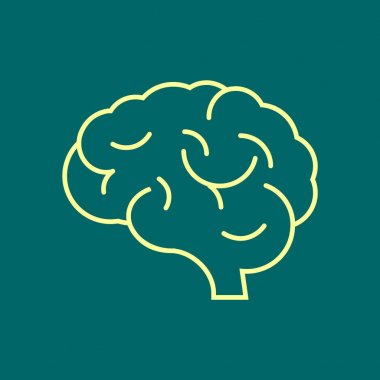 beyin simgesi, illüstrasyon 