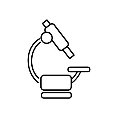 Mikroskop Düz Simgesi 