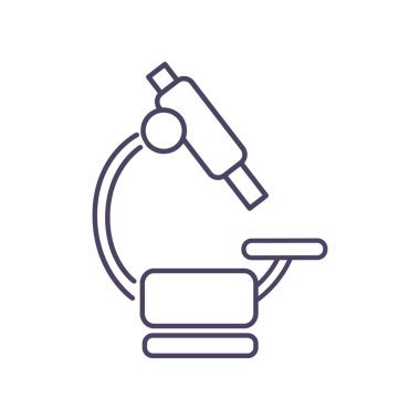 Mikroskop Düz Simgesi 