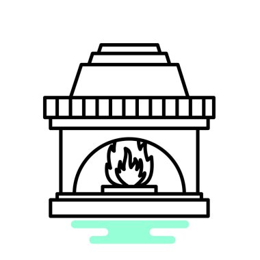 şömine basit simgesi