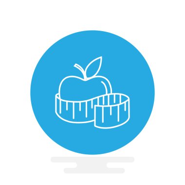 elma ve şerit metre