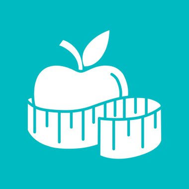 elma ve şerit metre