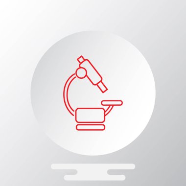 Mikroskop Düz Simgesi 