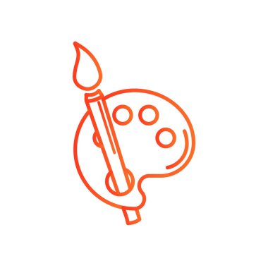   Fırça ve paleti simgesi