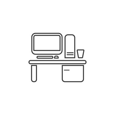 Çalışma alanı ile bilgisayar kutsal kişilerin resmi