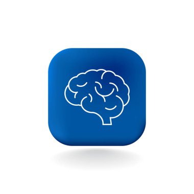 beyin simgesi, illüstrasyon 