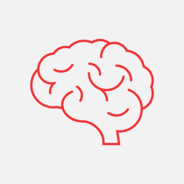 beyin simgesi, illüstrasyon 