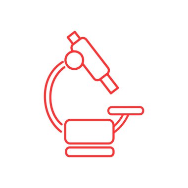 Mikroskop Düz Simgesi 