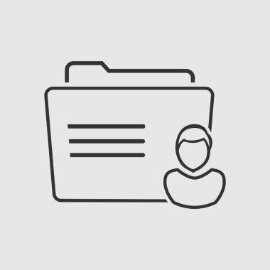 klasör logo illüstrasyon