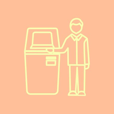 Self-Servis terminal simgesi