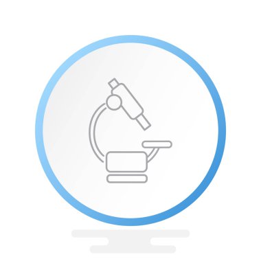 Mikroskop Düz Simgesi 