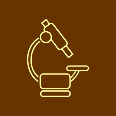 Mikroskop Düz Simgesi 