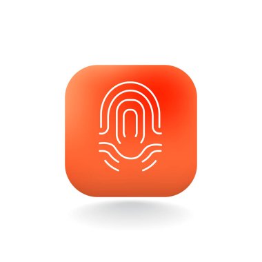 parmak izi basit simgesi