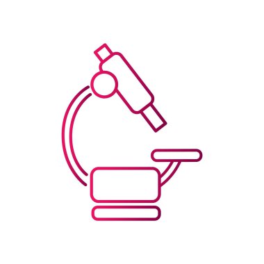 Mikroskop Düz Simgesi 