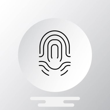 parmak izi basit simgesi