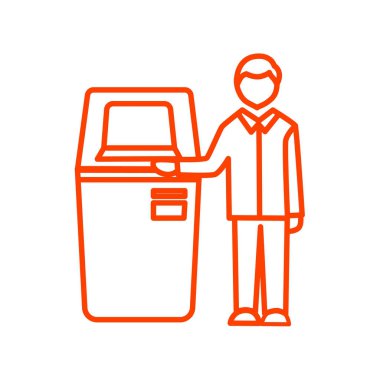 Self-Servis terminal simgesi