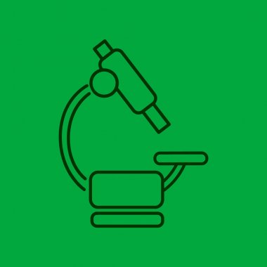 Mikroskop Düz Simgesi 