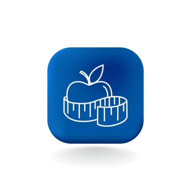 elma ve şerit metre