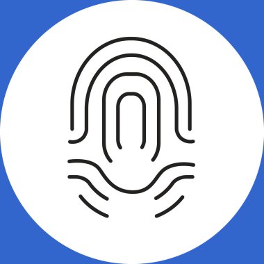 parmak izi basit simgesi