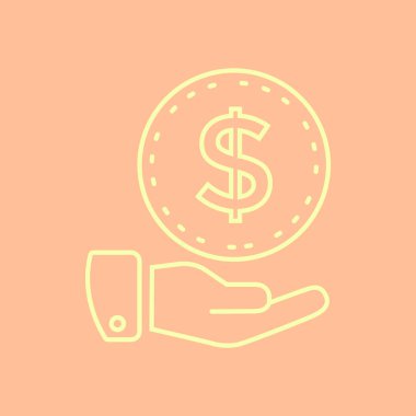 Elindeki dolar işareti