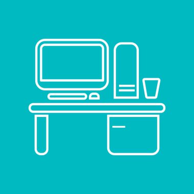 Çalışma alanı ile bilgisayar kutsal kişilerin resmi