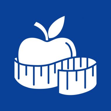 elma ve şerit metre