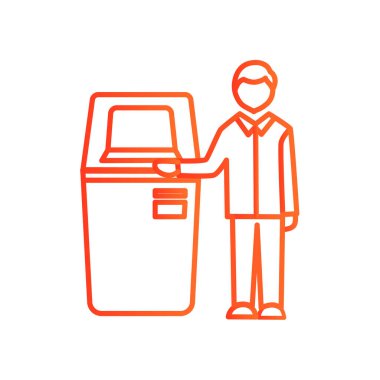 Self-Servis terminal simgesi