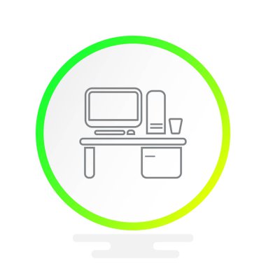 Çalışma alanı ile bilgisayar kutsal kişilerin resmi