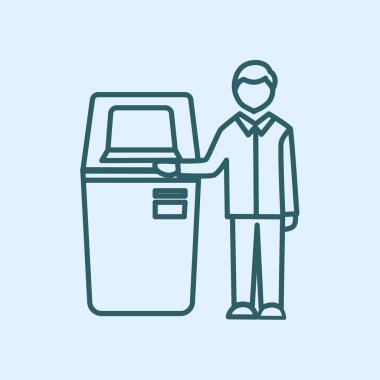 Self-Servis terminal simgesi