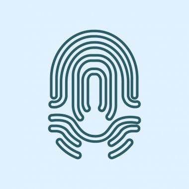 parmak izi basit simgesi