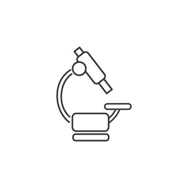 Mikroskop Düz Simgesi 