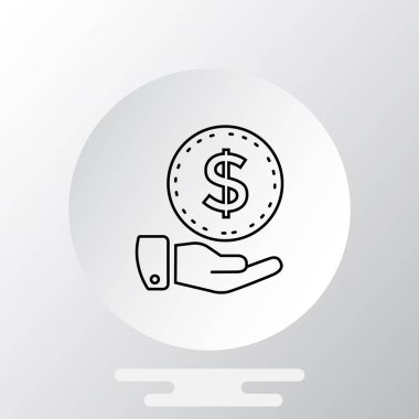 Elindeki dolar işareti