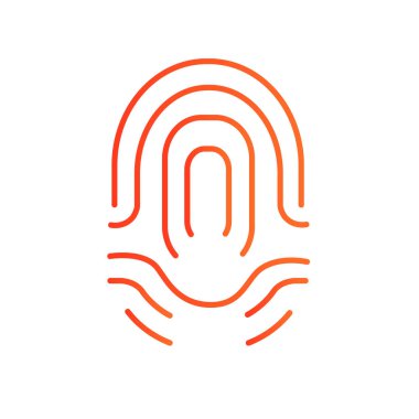 parmak izi basit simgesi