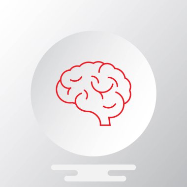 beyin simgesi, illüstrasyon 