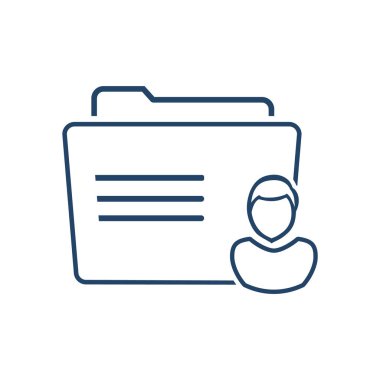 klasör logo illüstrasyon