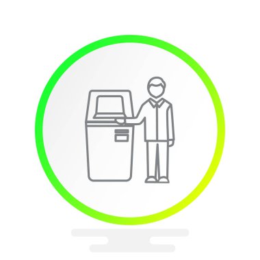 Self-Servis terminal simgesi