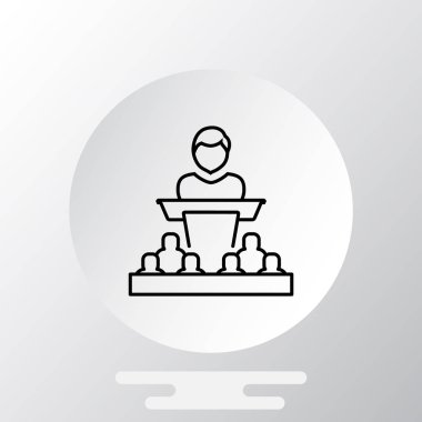 hoparlör satırı simgesi