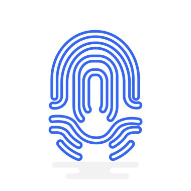 parmak izi basit simgesi