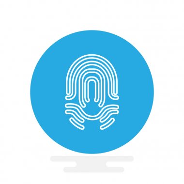 parmak izi basit simgesi