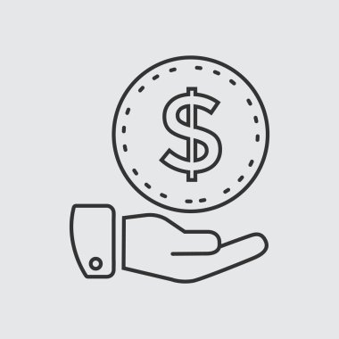 Elindeki dolar işareti