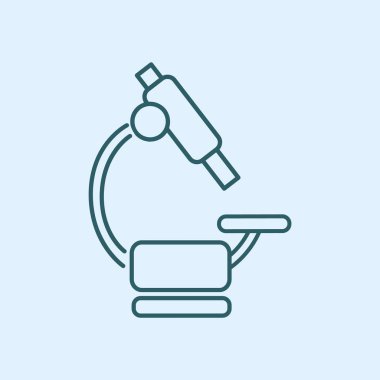 Mikroskop Düz Simgesi 