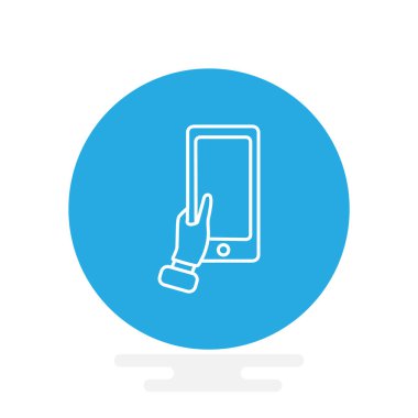 El ele tutuşan akıllı telefon simgesi