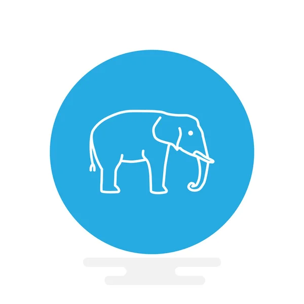 Icône web éléphant — Image vectorielle