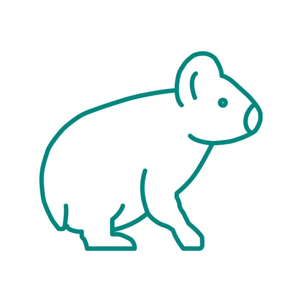 Eenvoudige dierlijke pictogram — Stockvector
