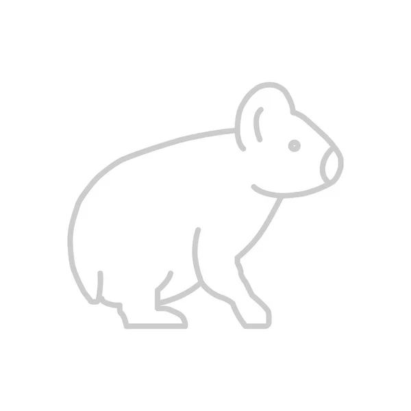Jednoduché zvířecí ikona — Stockový vektor