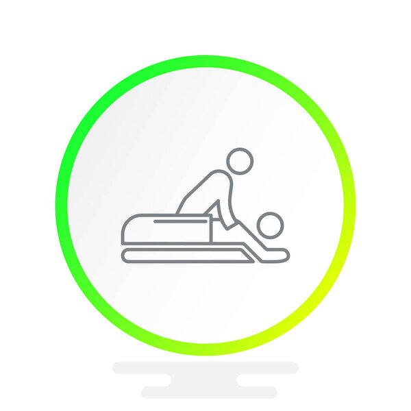 значок линии массажа
