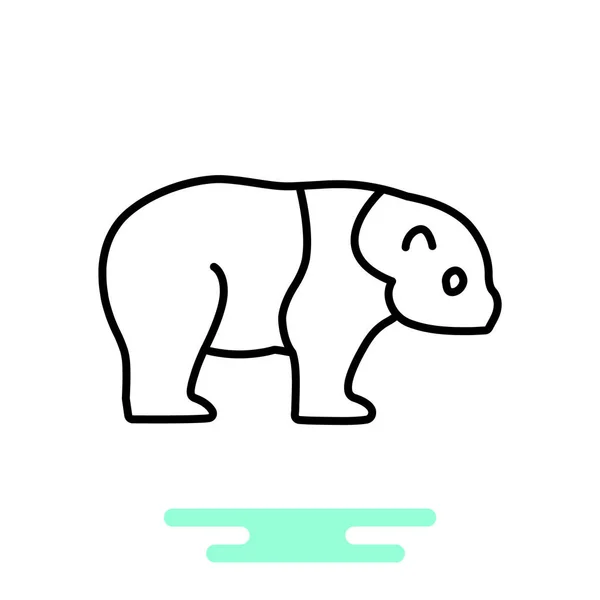 Panda web pictogram — Stockvector