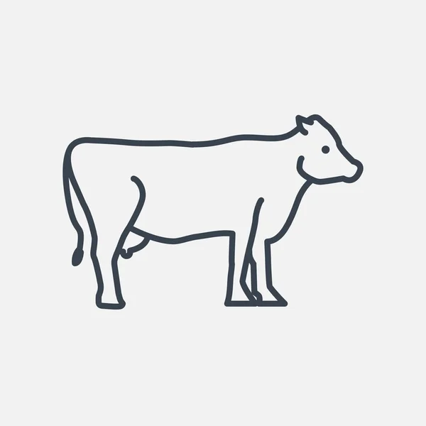Ikona webové kráva — Stockový vektor