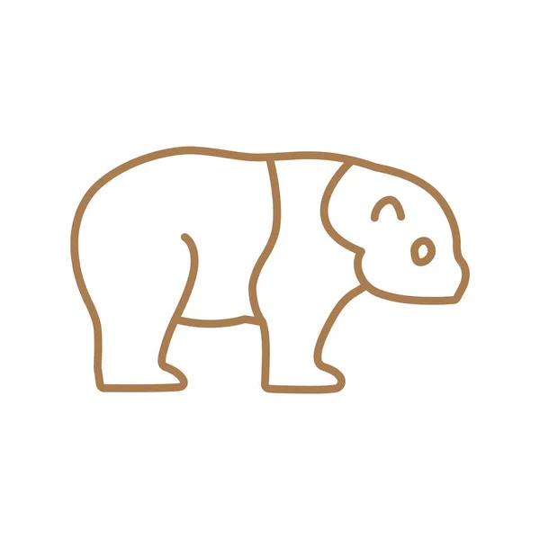 Icône web Panda — Image vectorielle