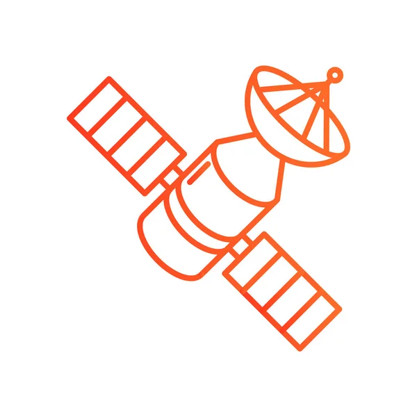 衛星のシンプルなアイコン — ストックベクタ